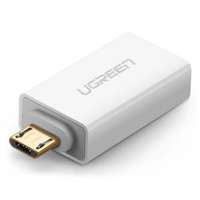 Adapter UGREEN US195 USB to micro USB, OTG (white)