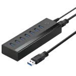 Ugreen multifunctional HUB 7in1 USB-A - 7xUSB-A 5Gb/s black (US219)