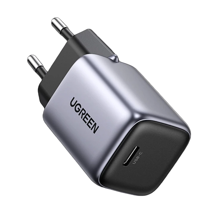 [AFTER RETURN] Ugreen Nexode Mini high-speed charger GaN USB C 30W PD gray (CD319)
