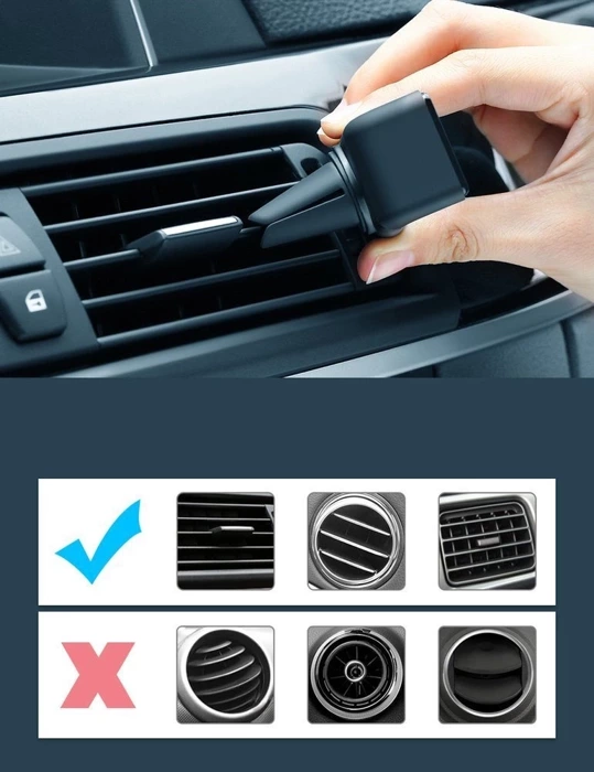 [AFTER RETURN] Ugreen automotive mount clip on air vent grille black (30798)