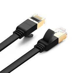 Cable UGREEN NW106 Ethernet RJ45 Cat.7 STP Flat 5m Black