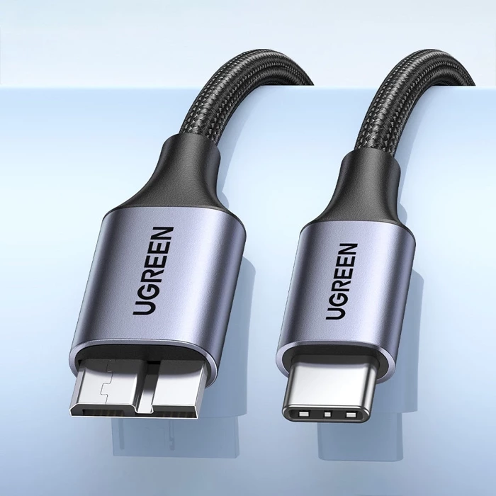 Cable USB C / micro USB-B 3.0 Ugreen US565 5Gb/s 3A 0.5m - gray