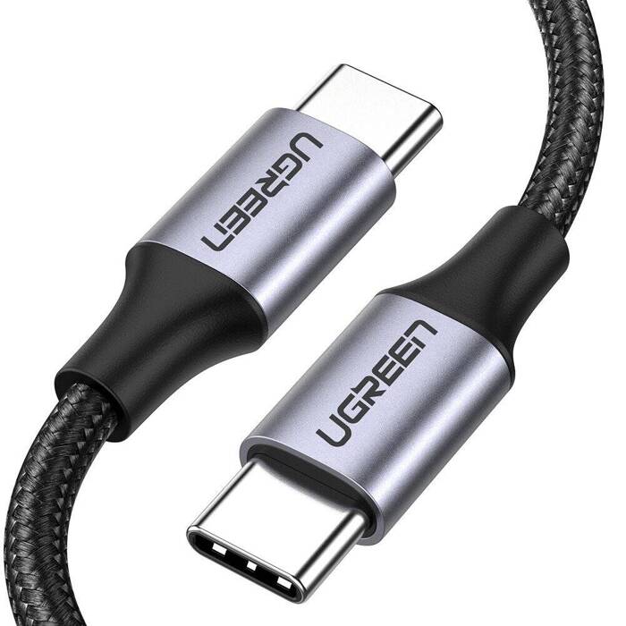 Cable USB-C to USB-C UGREEN US261, 60W, 2m (black) 50152B