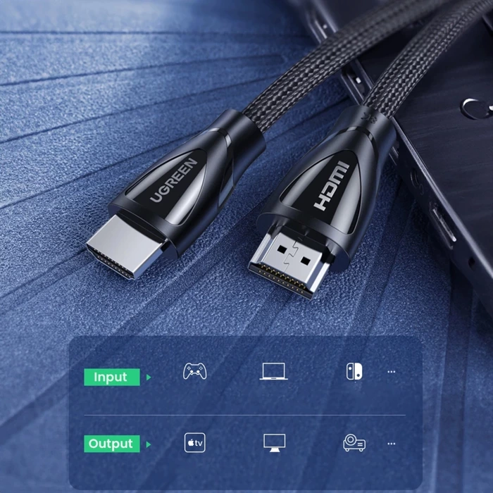 UGREEN HD140 Cable HDMI 2.1, 8K 60Hz, 1m