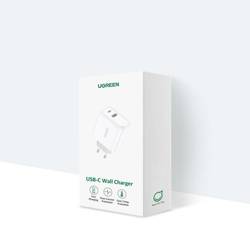 Ugreen Fast USB Type C / USB Wall Charger 36 W Quick Charge 4.0 Power Delivery white (60468 CD170)