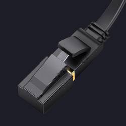 Ugreen Flat Cable Internet Network Cable Ethernet Patchcord RJ45 Cat 7 STP LAN 10 Gbps 5m Black (NW106 11263)