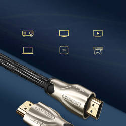 Ugreen HD102 HDMI Cable Metal Connector with Nylon Braid 1.5m Gold