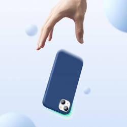 Ugreen Protective Silicone Case Rubber Flexible Silicone Cover iPhone 13 Blue