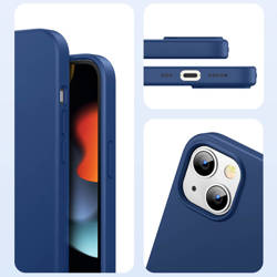 Ugreen Protective Silicone Case Rubber Flexible Silicone Cover iPhone 13 Blue