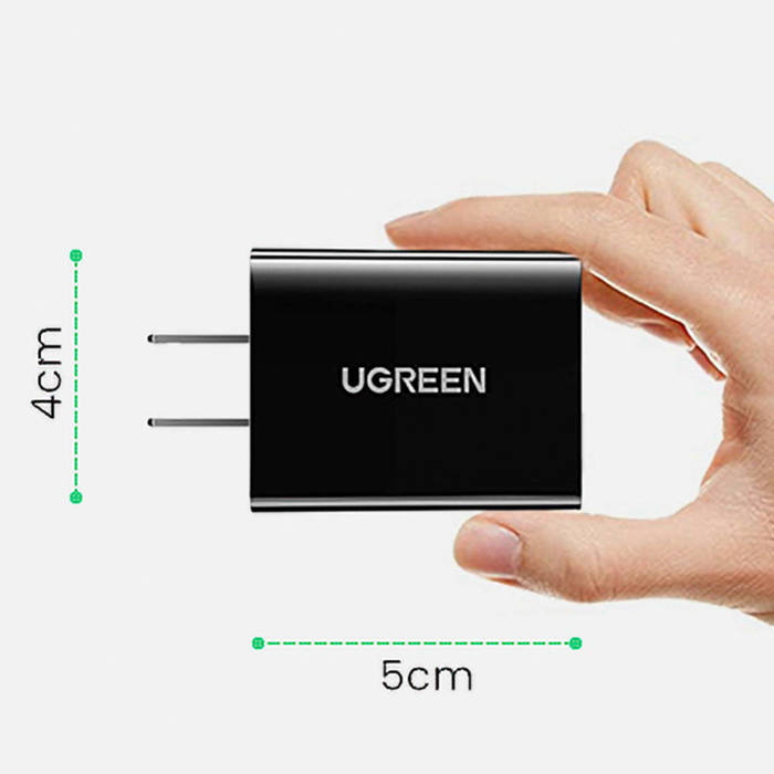 Ugreen UK wall charger (United Kingdom) USB-A QC3.0 18W black (CD122)