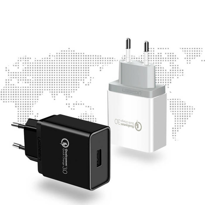 Ugreen USB-A QC3.0 18W charger black (CD122)