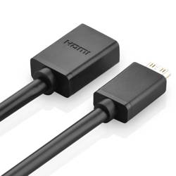 Ugreen adapter cable HDMI (female) - mini HDMI (male) 4K 60 Hz Ethernet HEC ARC audio 32 channels 22 cm black (20137)