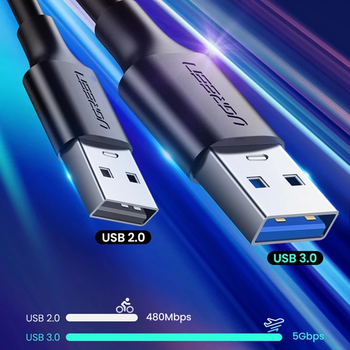 Ugreen cable USB 3.0 - USB Type C 1m 3A cable black (20882)