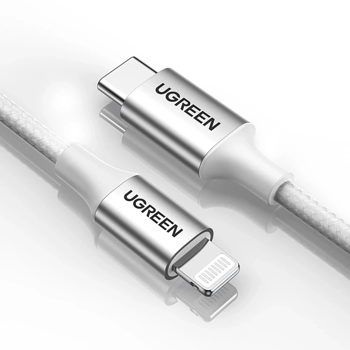 Ugreen cable USB Type C cable - Lightning MFI 1 m 3 A 36 W silver (70523)