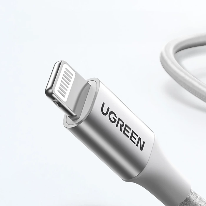 Ugreen cable USB Type C cable - Lightning MFI 1 m 3 A 36 W silver (70523)