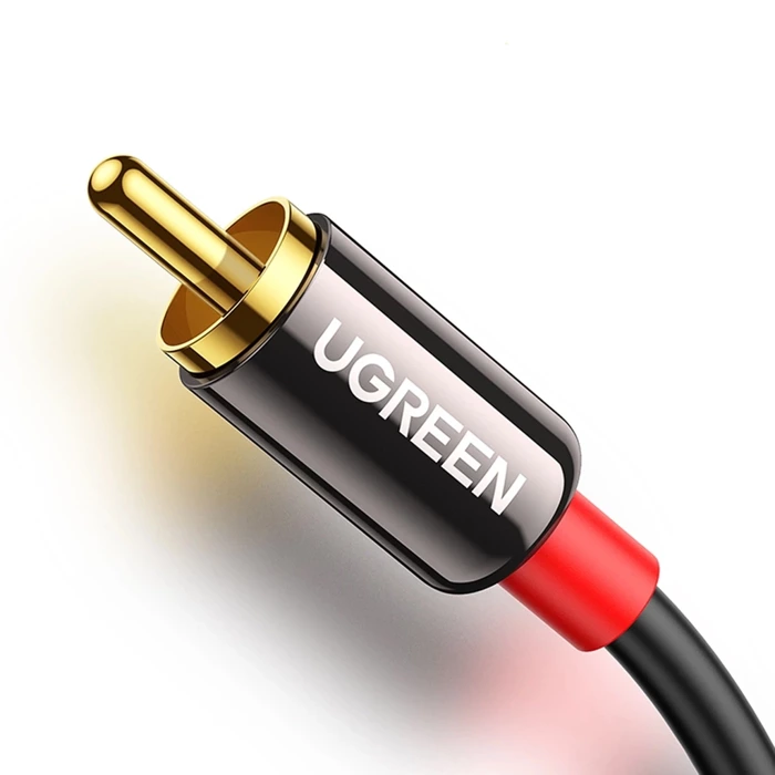 Ugreen cable audio cable 3.5 mm mini jack - 2RCA 5m black (AV116)