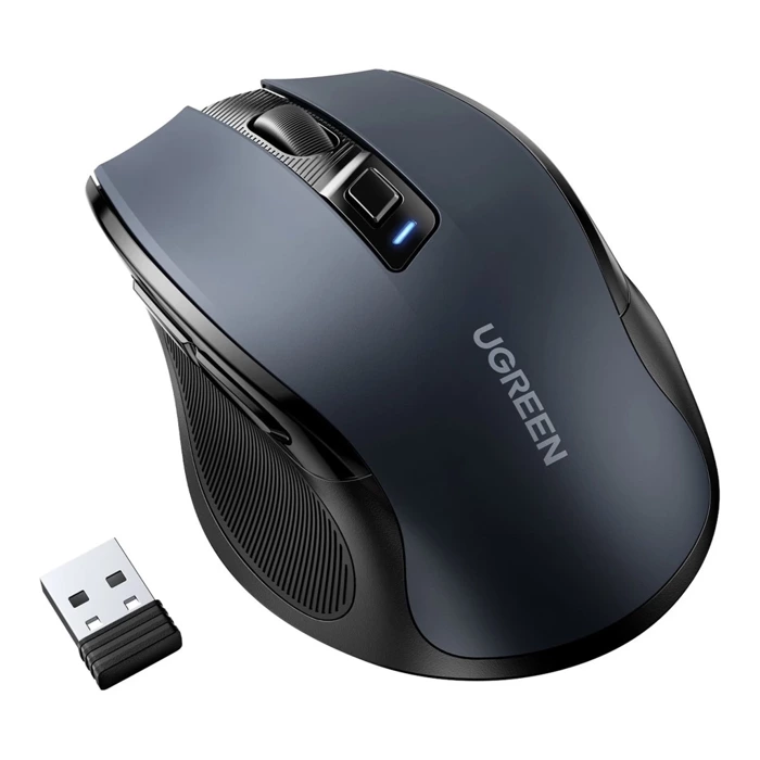 Ugreen optical wireless mouse USB 2.4GHz / Bluetooth 5.0 4000 DPI black (MU006)