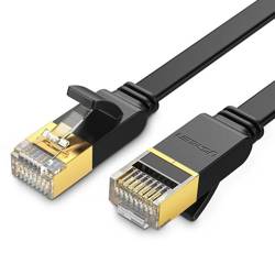 Cable UGREEN Ethernet RJ45 Cat.7 STP Flat 3m Black