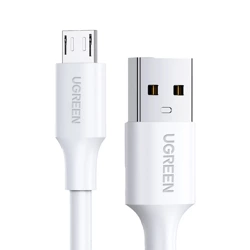 Cable UGREEN USB-A Micro USB QuickCharge 3.0 2.4A 2m White