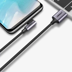 Cable USB to USB-C angled UGREEN US284, 3A , 3m (black)