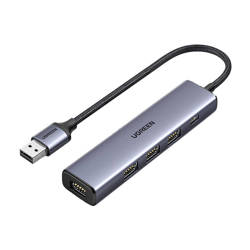 Hub UGREEN 5in1 Adapter, USB to 4x USB 3.0