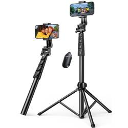 Selfie stick Ugreen LP680 with stand and Bluetooth 1.8m remote control - black