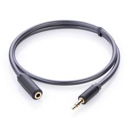 UGREEN Audio Extender Cable AUX Jack 3.5mm AV124 1m Grey