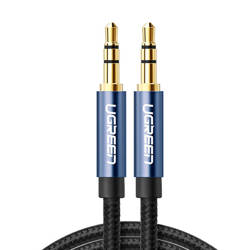 Ugreen AUX audio cable straight minijack 3.5 mm 1.5 m blue (AV112)