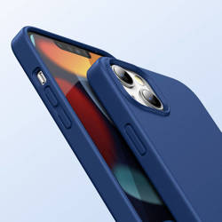 Ugreen Protective Silicone Case Rubber Flexible Silicone Cover iPhone 13 Blue