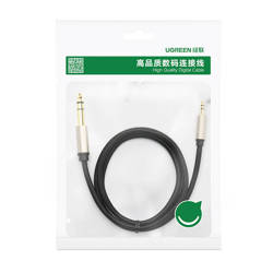 Ugreen cable TRS mini jack 3.5mm - jack 6.35mm audio cable 2m grey