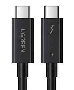 Kabel USB-C auf USB-C UGREEN US501, Gen3, 100W, 4K, 0,8m (schwarz)