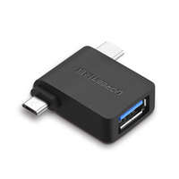 Ugreen Adapter OTG USB USB 3.2 Gen 1 (5Gbps) - USB Type C / Micro USB schwarz (30453)