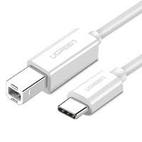 Ugreen Druckerkabel USB-C - USB-B 480Mb/s 1m weiß (US241)