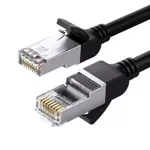 UGREEN Netzwerkkabel mit Metallsteckern, Ethernet RJ45, Kat.6, UTP, 0,5m (schwarz)