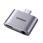 USB-C auf USB-C und 3,5mm Klinkenadapter UGREEN CM231 (grau)