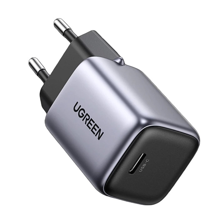 [NACH RÜCKGABE] Ugreen Nexode Mini Hochgeschwindigkeit ladergerät GaN USB C 30W PD grau (CD319)