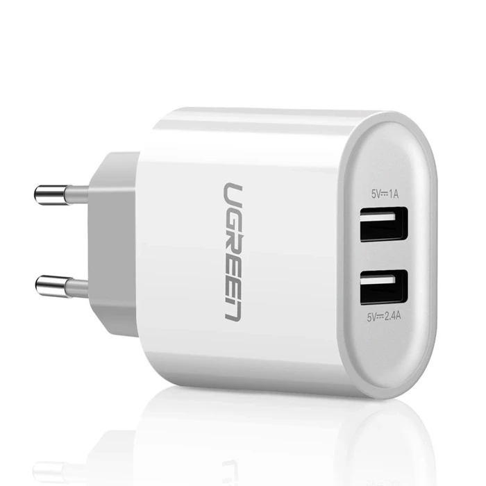 [NACH RÜCKGABE] Ugreen ladergerät Netz 2x USB 2.4 A weiß (CD104 20384)