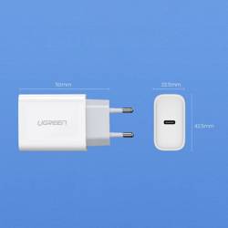  Ugreen USB-Ladegerät Power Delivery 3.0 Quick Charge 4.0+ 20W 3A weiß (60450)