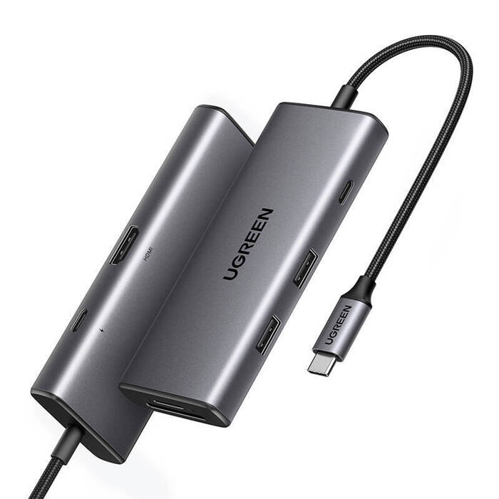 Adapter 7in1 UGREEN USB Hub auf 2x USB-A 3.2, USB-C 3.2, SD/TF, PD