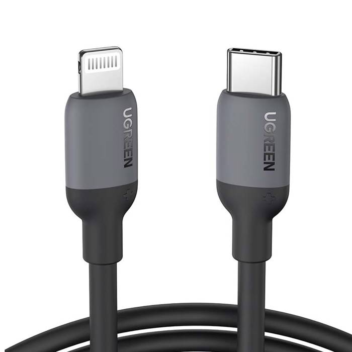 Kabel USB-C zu Lightning UGREEN US387, 1m (schwarz)