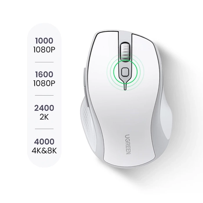 Kabellose Maus UGREEN MU101 2.4G (Weiß)