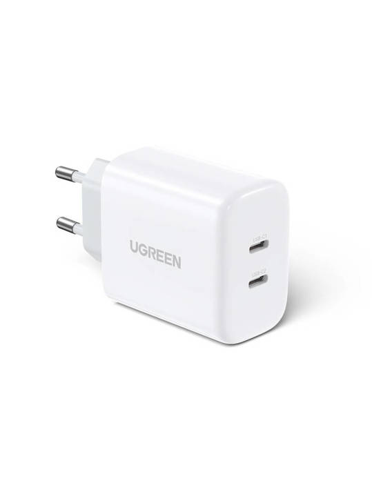 Ladergerät uGREEN CD243 Netzwerkadapter, 2x USB-C, 40W (Weiß)