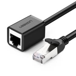 UGREEN Ethernet-Verlängerungskabel RJ45, Kat. 6, FTP, mit Metallstecker 5m, schwarz