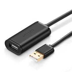 UGREEN USB 2.0 Verlängerungskabel US121 Aktiv 10m Schwarz