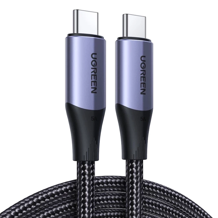 USB-C 3.1 Gen.2 UGREEN Kabel US355, PD 3.1, 5A, 100W, 4K, 10Gbps, 1m (schwarz)