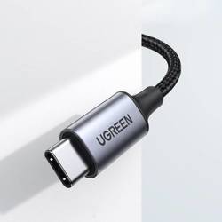 Ugreen AUX-Stereo-Audiokabel 3,5-mm-Miniklinke - USB Typ C für Tablet-Telefon 1 m schwarz (CM450 20192)