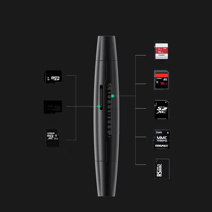 Ugreen Adapter SD / Micro SD Kartenleser (USB-A / USB-C) schwarz (CM304)