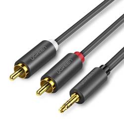 Ugreen Audiokabel 3,5 mm Miniklinke - 2RCA 3m schwarz (10590)