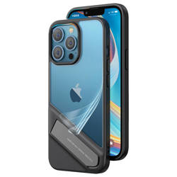 Ugreen Fusion Kickstand Case iPhone 13 Pro Hardcover mit Gelrahmen und Ständer schwarz (90153)