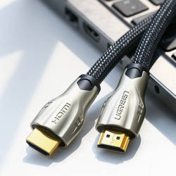 Ugreen HD102 HDMI Cable Metal Connector with Nylon Braid 1.5m Gold